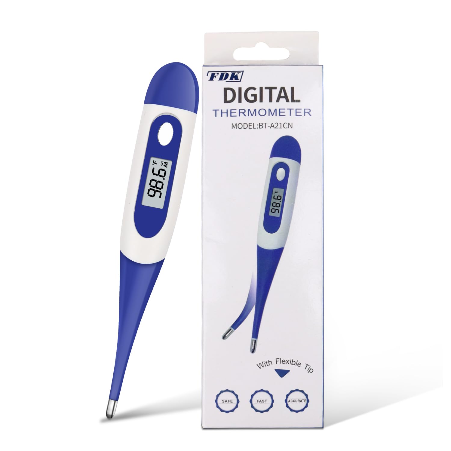 Fast Accurate & Safe Digital Thermometer for Adults & Kids