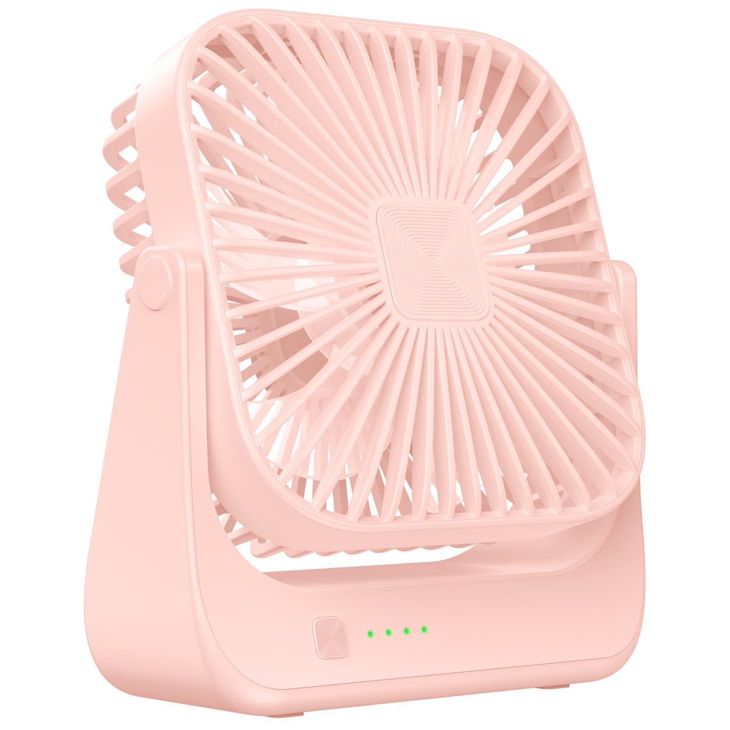 OLV Desk Fan for Office and Home Pink Adjustable 360° Tilt Head Stronger Cooling Airflow Portable Mini Fan Mini Fan for