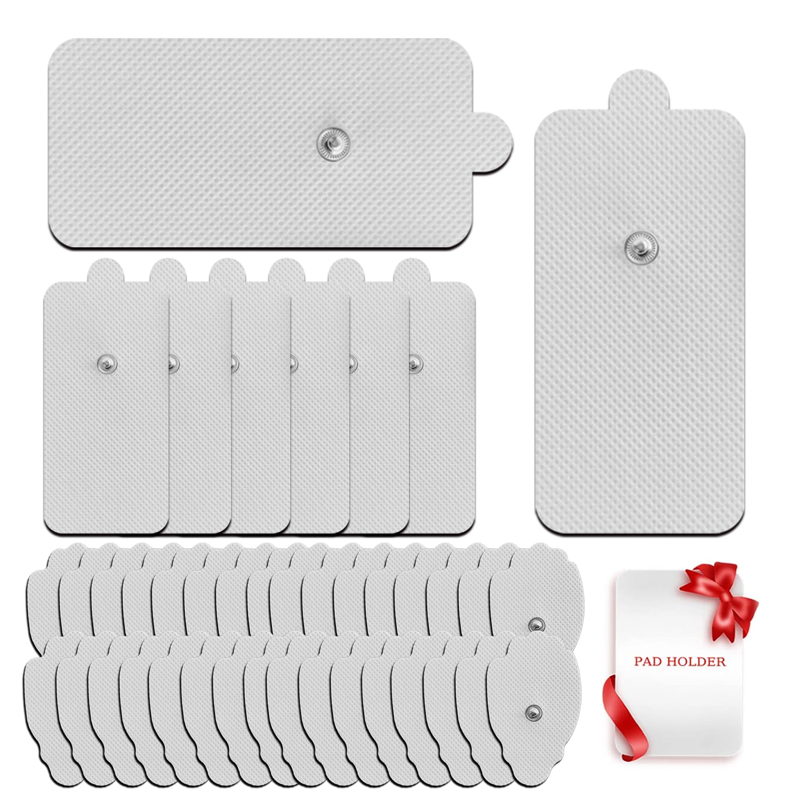 Premium Quality |5mm Snap Replacement Pads for TENS and EMS Muscle Stimulators, 40 Pcs
| Snap Connectors for TENS Unit
