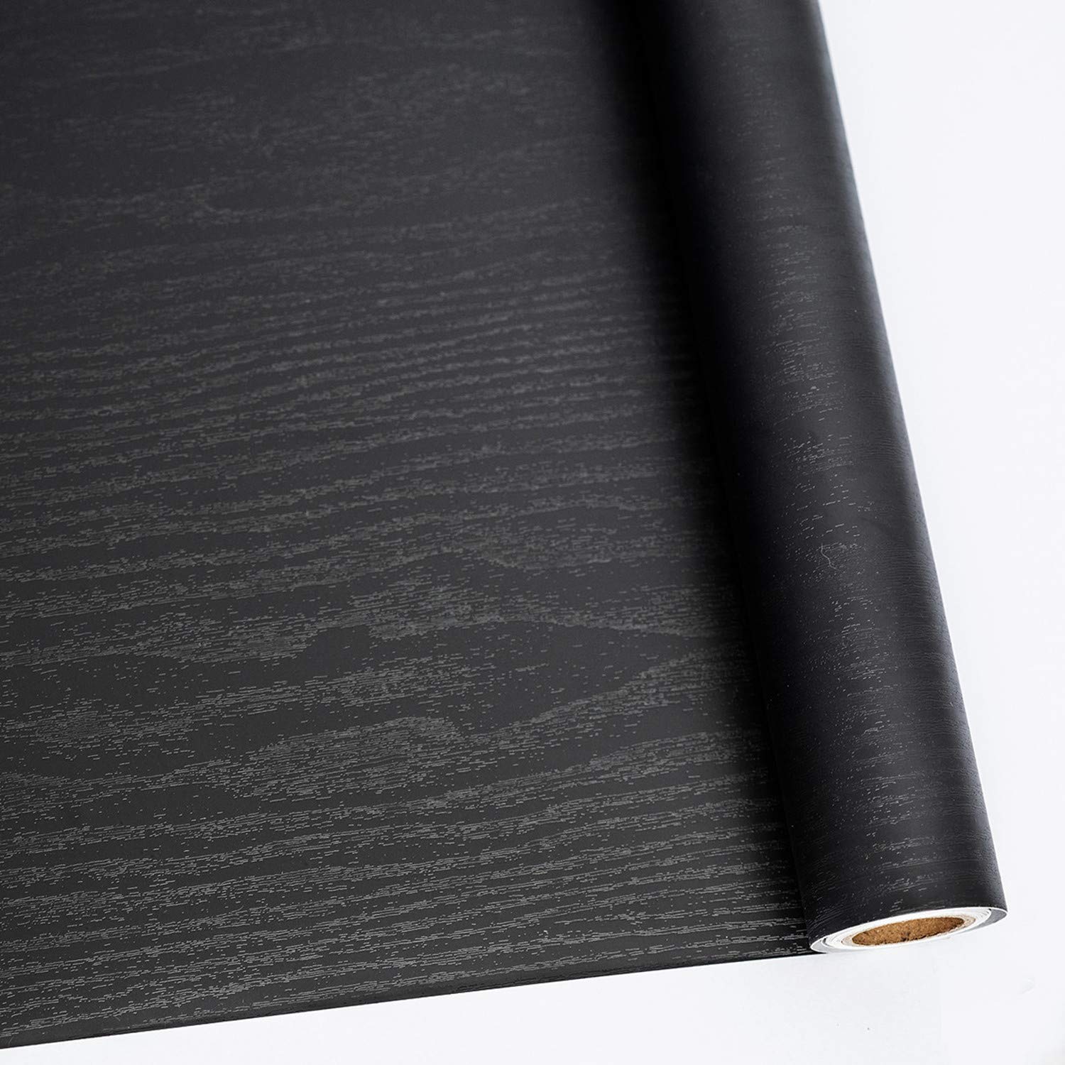 Black Wood Peel and Stick Wallpaper for Surfaces ClimatePartner Certified
| Easy to Clean Black Wood Contact Paper 11.8